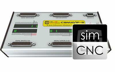 Connection of CSMIO/IP-S controller, simCNC software and HY07D543B VFD