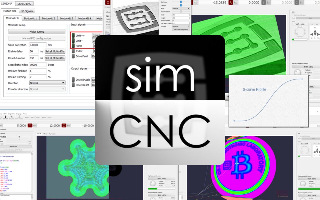 Liste der von simCNC unterstützten Gcodes und Mcodes: