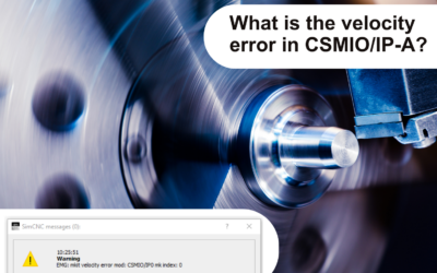 Was bedeutet der Geschwindigkeitsfehler in CSMIO/IP-A?